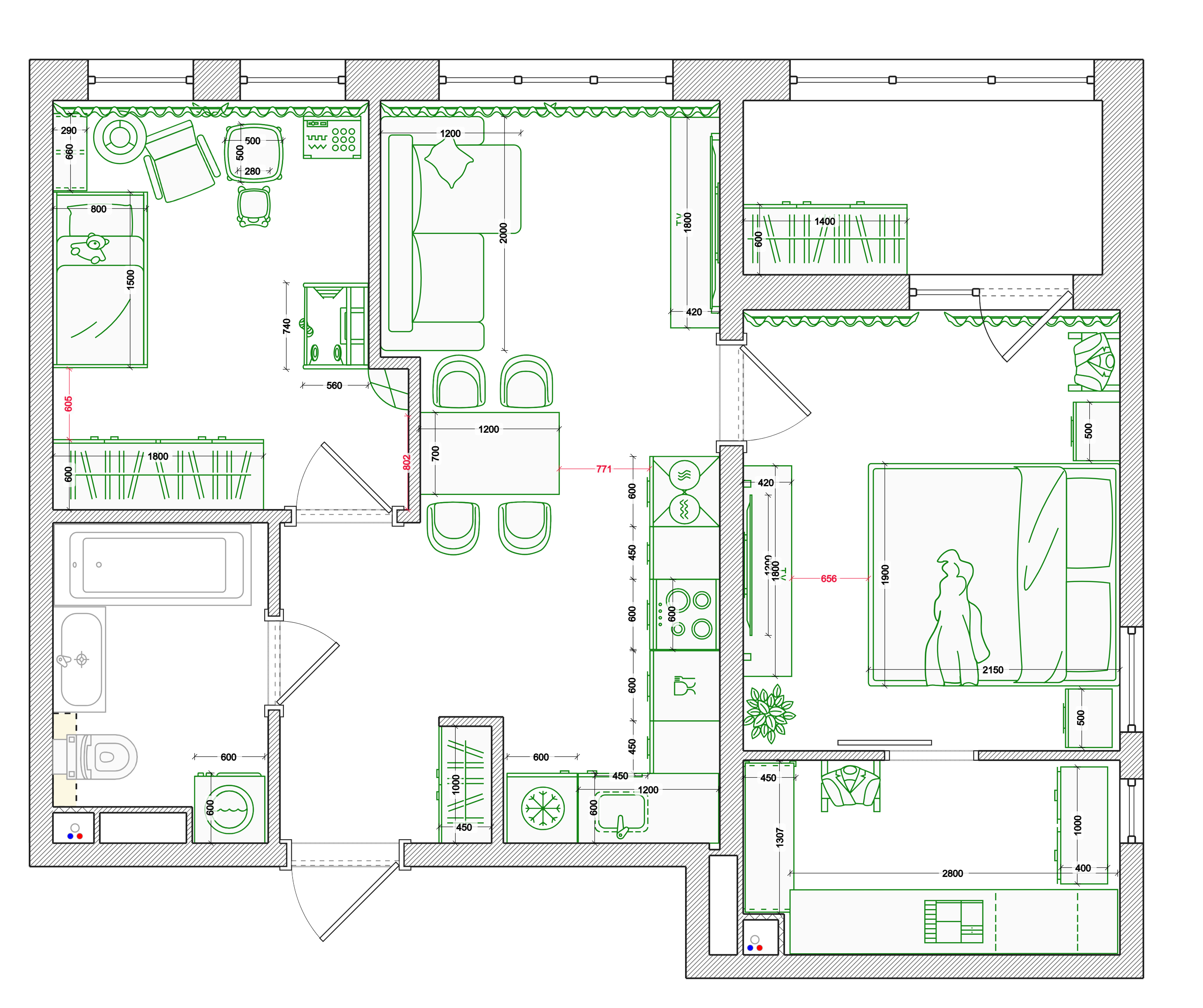 Как спланировать квартиру для семьи с ребенком